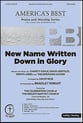 New Name Written Down in Glory SATB choral sheet music cover